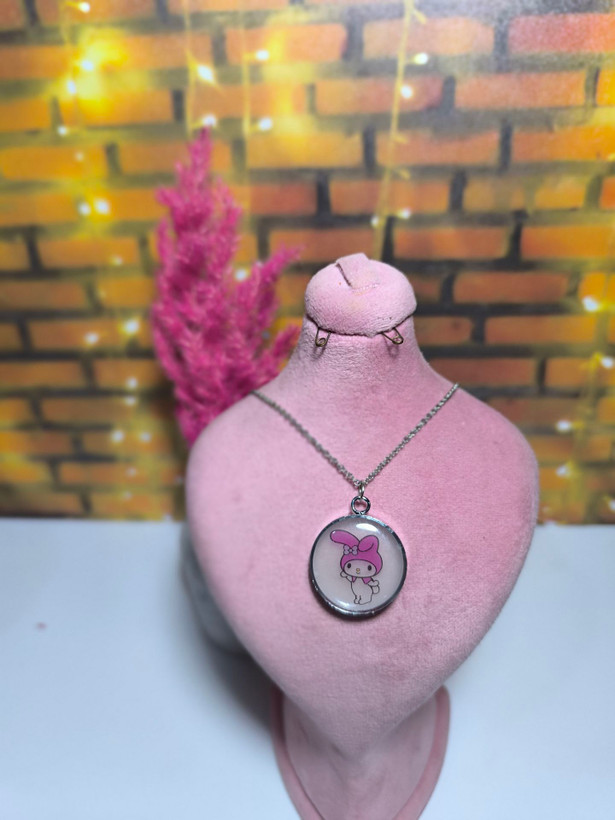 گردنبند ست شب تاب کرومی و ملودی