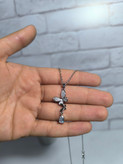 گردنبند پروانه نگین دار