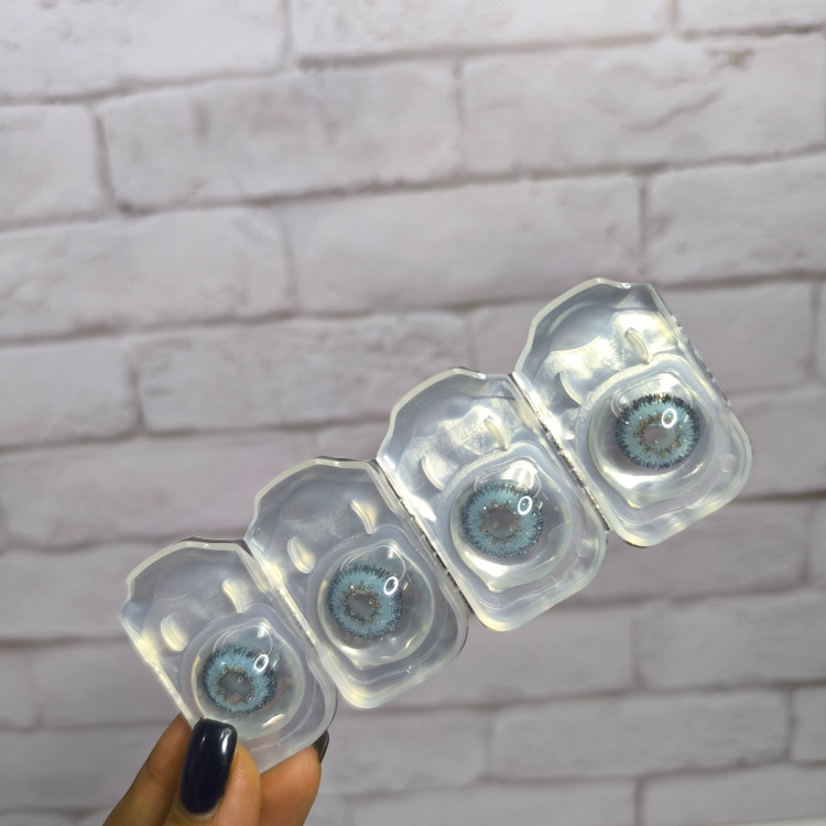 لنز لومینوس رنگ gray blue اصلی + جا لنزی