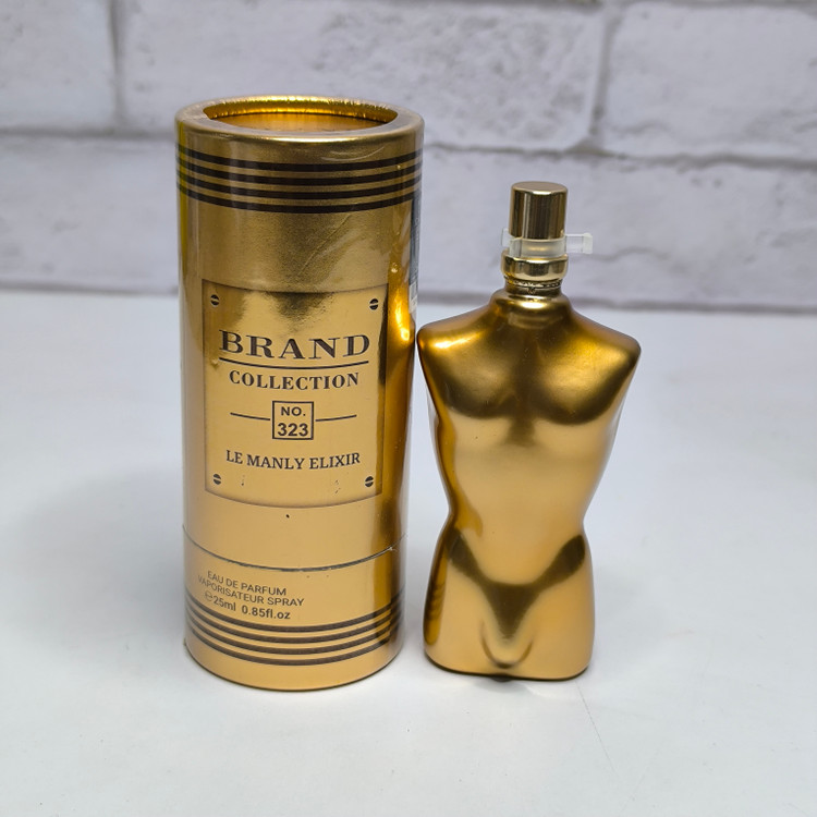عطر ادوپرفیوم مردانه برند کالکشن کد ۳۲۳ ژان پل گوتیه له میل الکسیر حجم ۲۵ میل