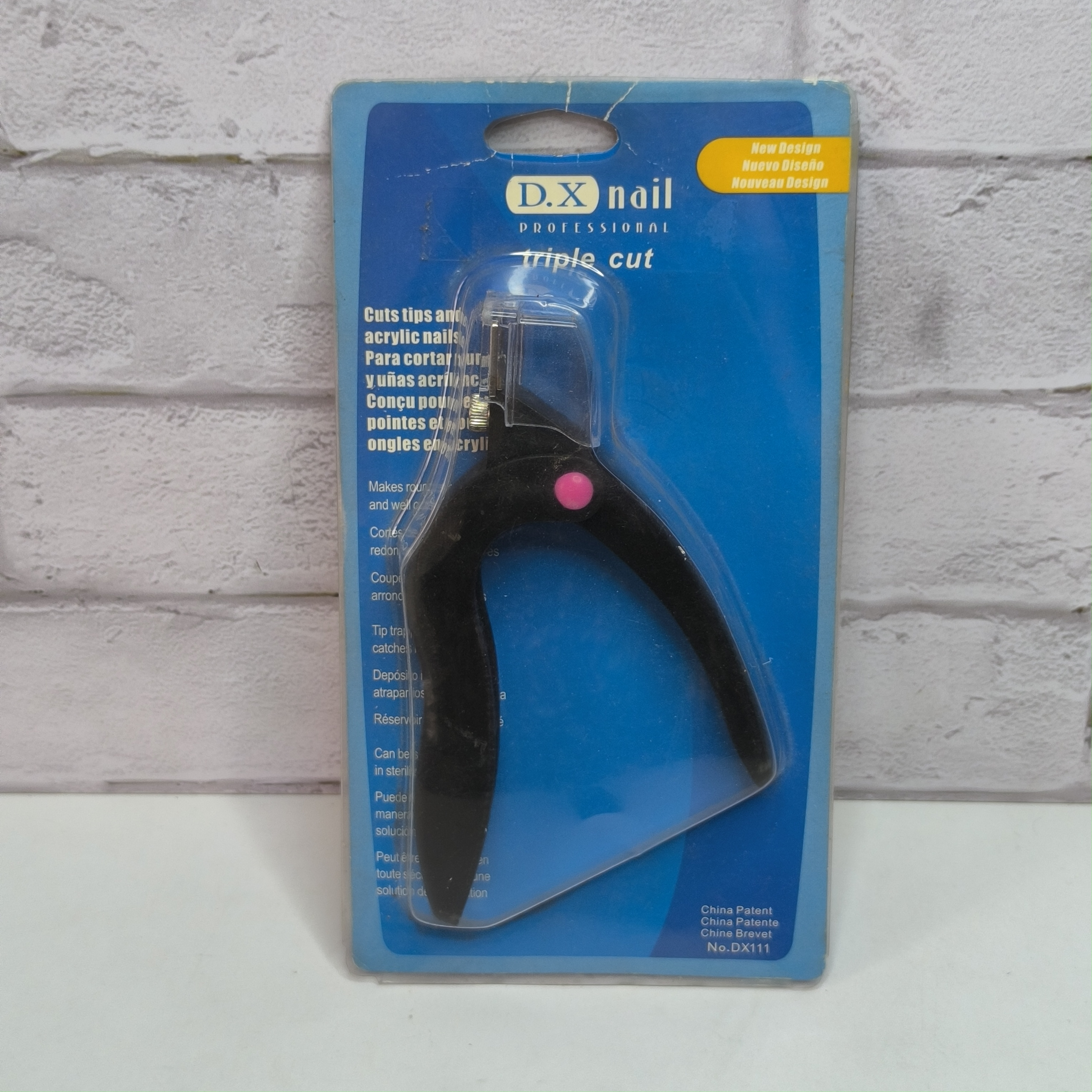 کاتر مخزن دار کاشت ناخن دی ایکس مدل DX nail triple cut