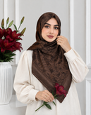 روسری ابریشم دو رو مجلسی زنانه قواره ۱۰۰