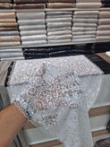 شال گیپور گلدار نگین کاری مرواریدی مجلسی زنانه