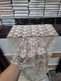 شال گیپور گلدار نگین کاری مرواریدی مجلسی زنانه